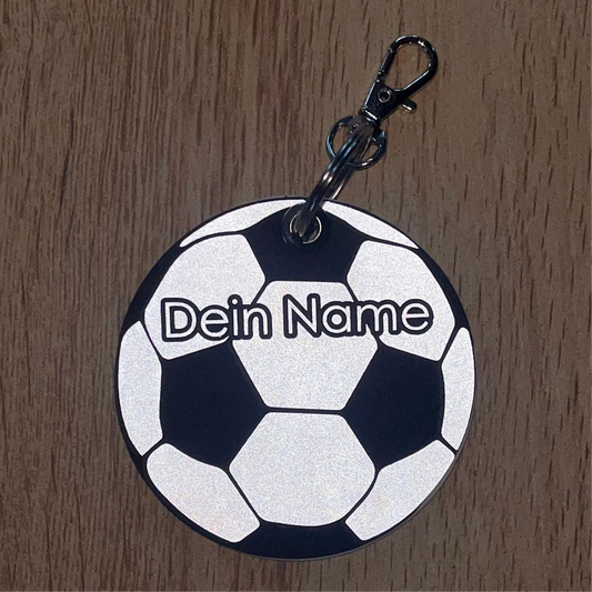 Reflektierender Fußballanhänger personalisierbar