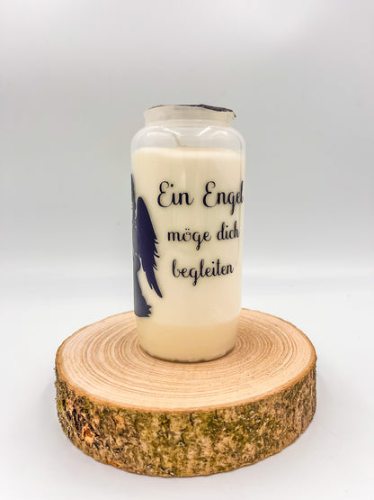 Trauerkerze/Grabkerze auf Baumscheibe