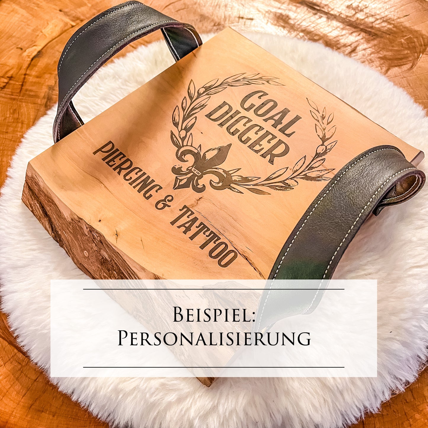 Serviertablett Bergahorn 21cm