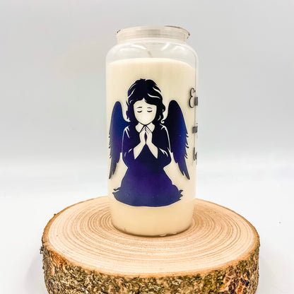 Trauerkerze/Grabkerze auf Baumscheibe